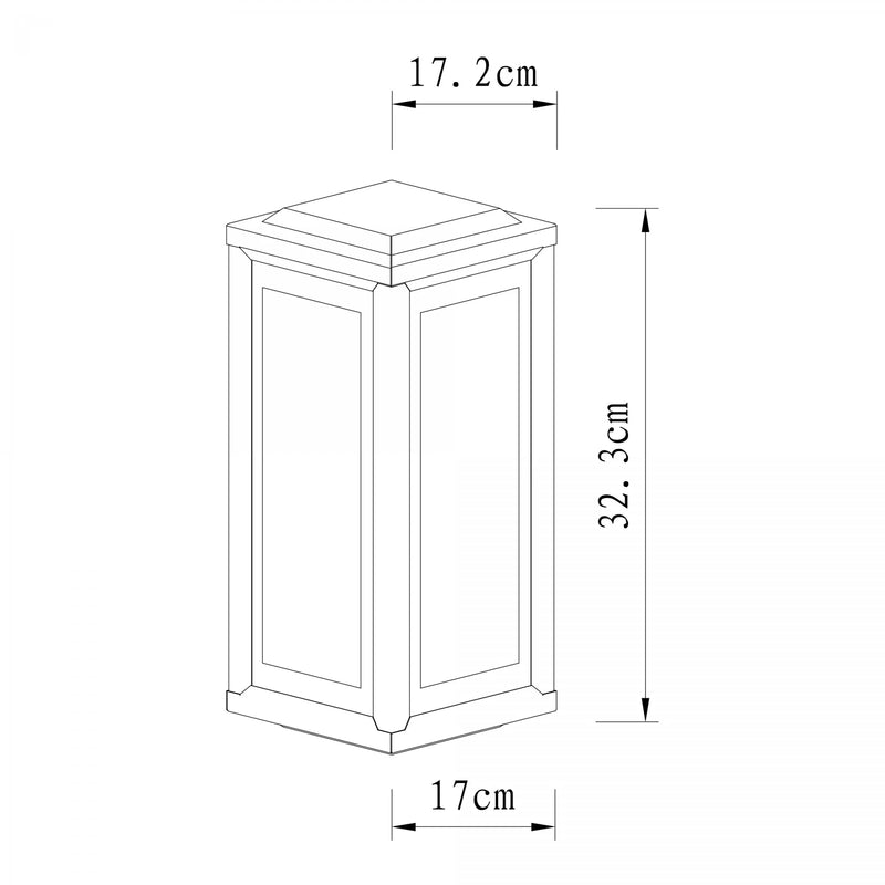 'T Gooi Muurlamp Zwart Large