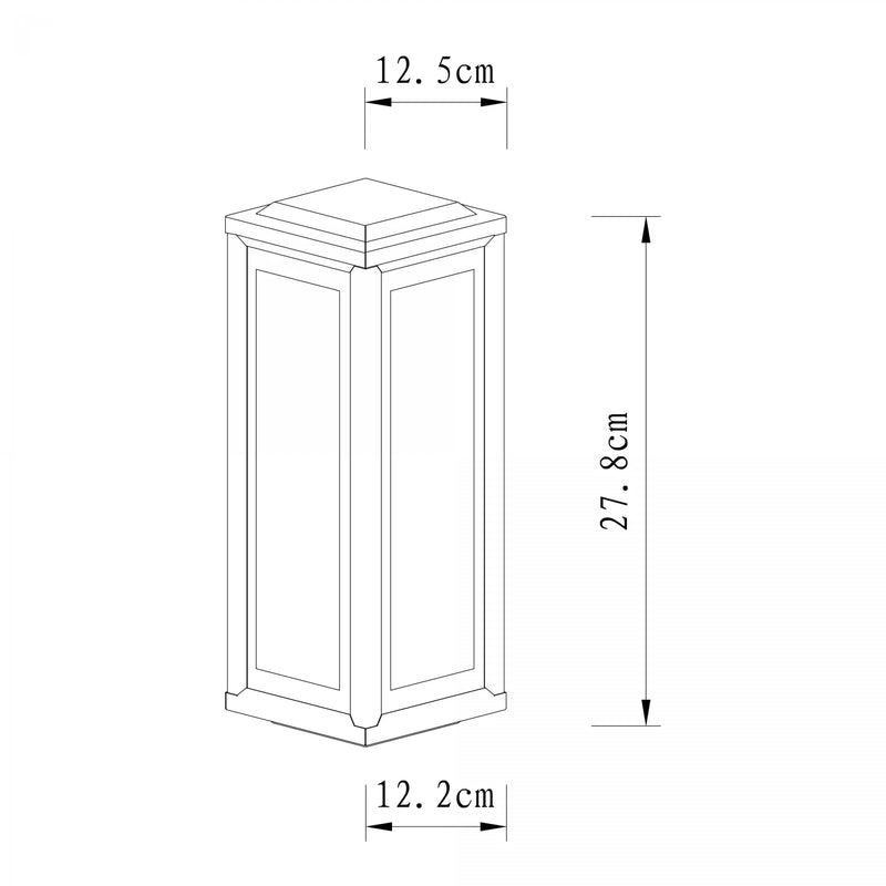'T Gooi Muurlamp Zwart Medium